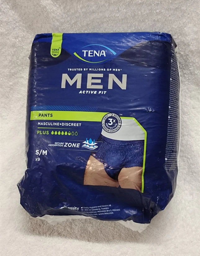 Tena Men Active Fit Pants Plus Size Small / Medium 9 Pack X 1