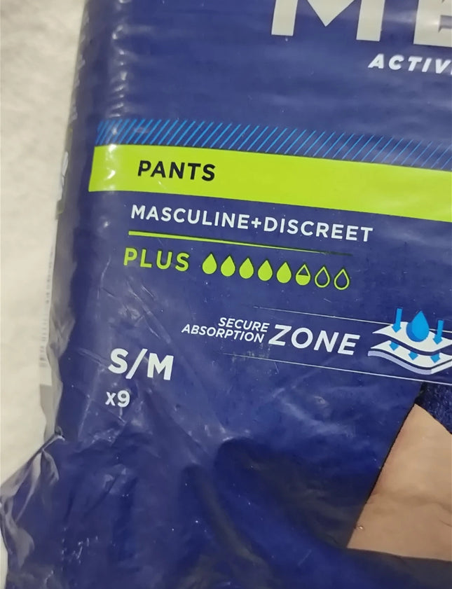 Tena Men Active Fit Pants Plus Size Small / Medium 9 Pack X 1