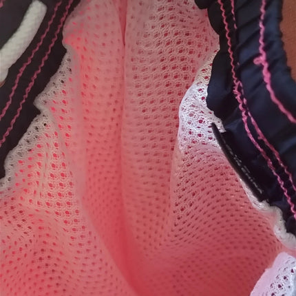 Manfinity swimmode men letter patched detail drawstring waist swim trunks