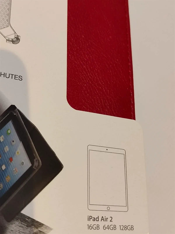 Maroo Tablet Case Folio Drop Protection For Ipad Air 2 Black & Red