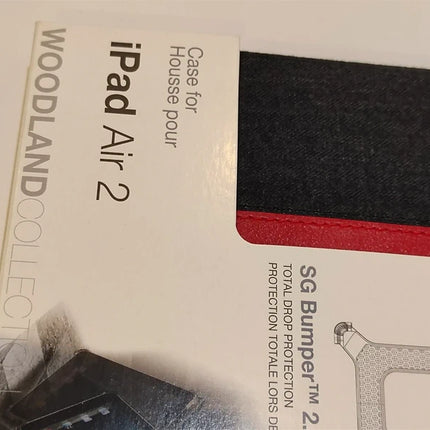 Maroo Tablet Case Folio Drop Protection For Ipad Air 2 Black & Red