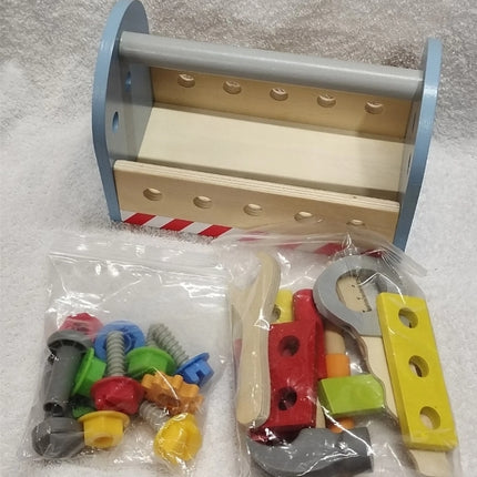 Wooden Toolbox Toy designed for children pretend play and skill development Gift