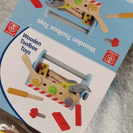 Wooden Toolbox Toy designed for children pretend play and skill development Gift