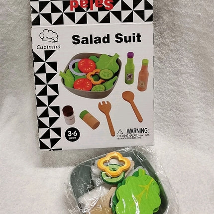 Cucinino Salad Suit pretend play salad-making Kids set children aged 3-6 years