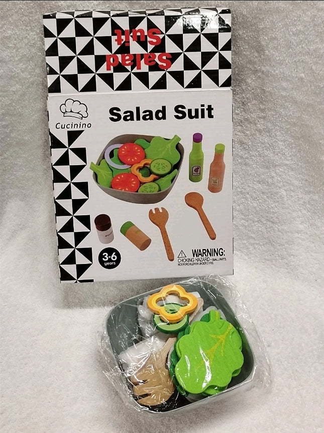Cucinino Salad Suit pretend play salad-making Kids set children aged 3-6 years