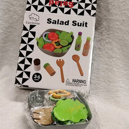 Cucinino Salad Suit pretend play salad-making Kids set children aged 3-6 years