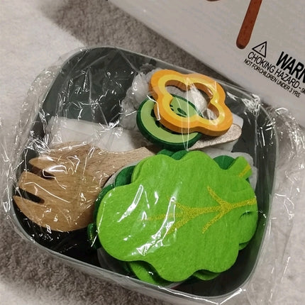 Cucinino Salad Suit pretend play salad-making Kids set children aged 3-6 years