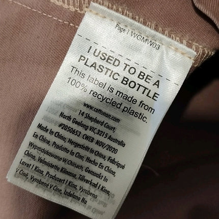 ASOS RRP £75 Cotton On Belted Casual Trench Coat Washed Taupe Oversized UK 8